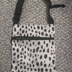 Black and White Dot Crossbody / Shoulder Bag